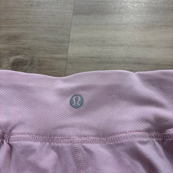 Lululemon Fast and Free Reflective Short Women Size 6 Light Pink - Picture 4 of 4
